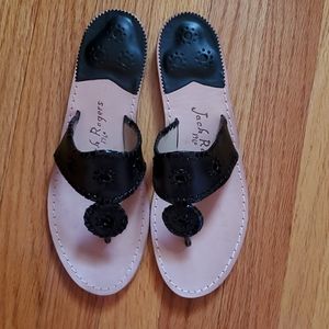 NWOB Jack Rogers leather medallion flip-flop
